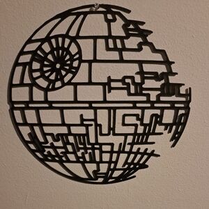 Black 3d Printed Wall Art Decor